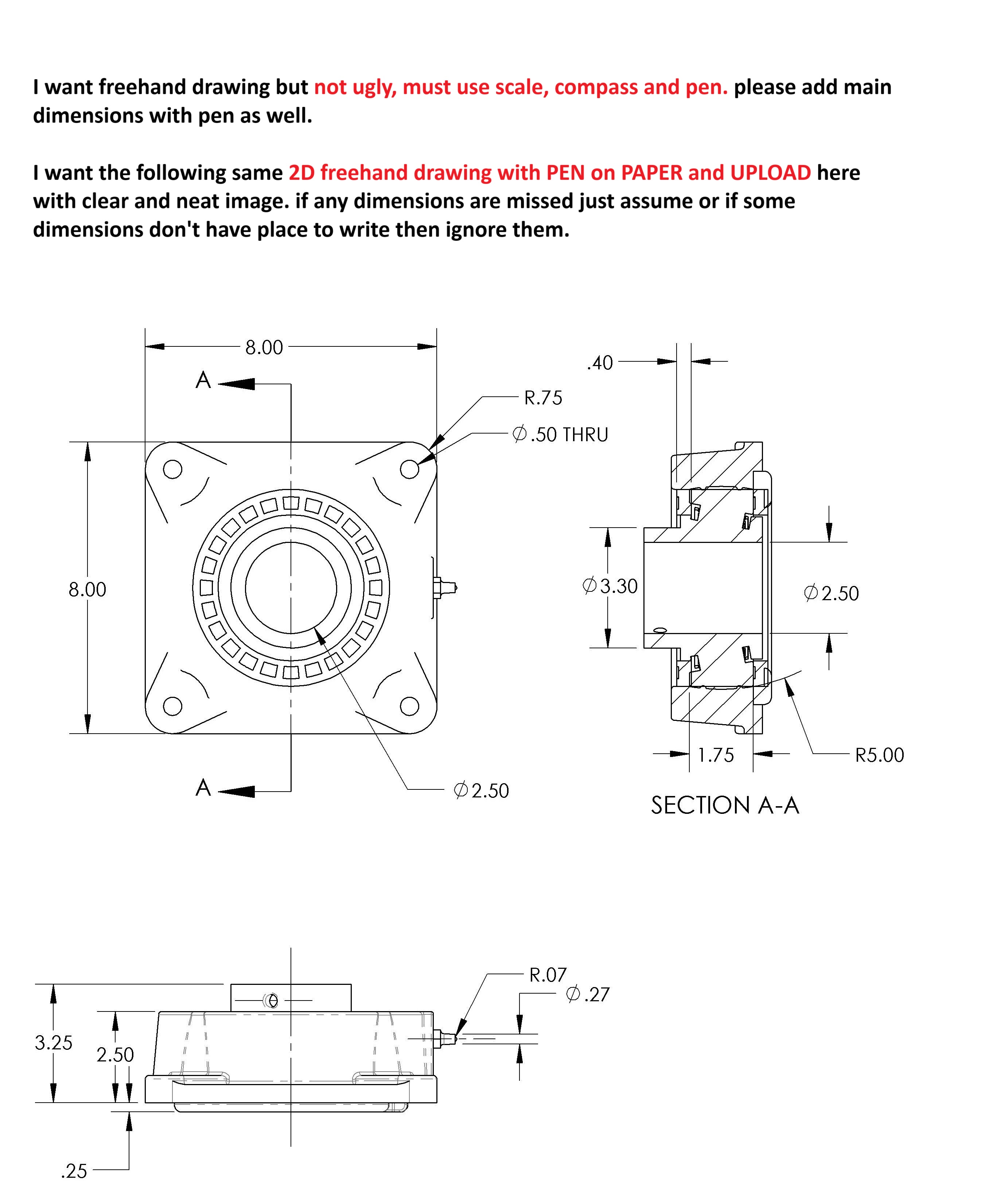 I want freehand drawing but not ugly, must use