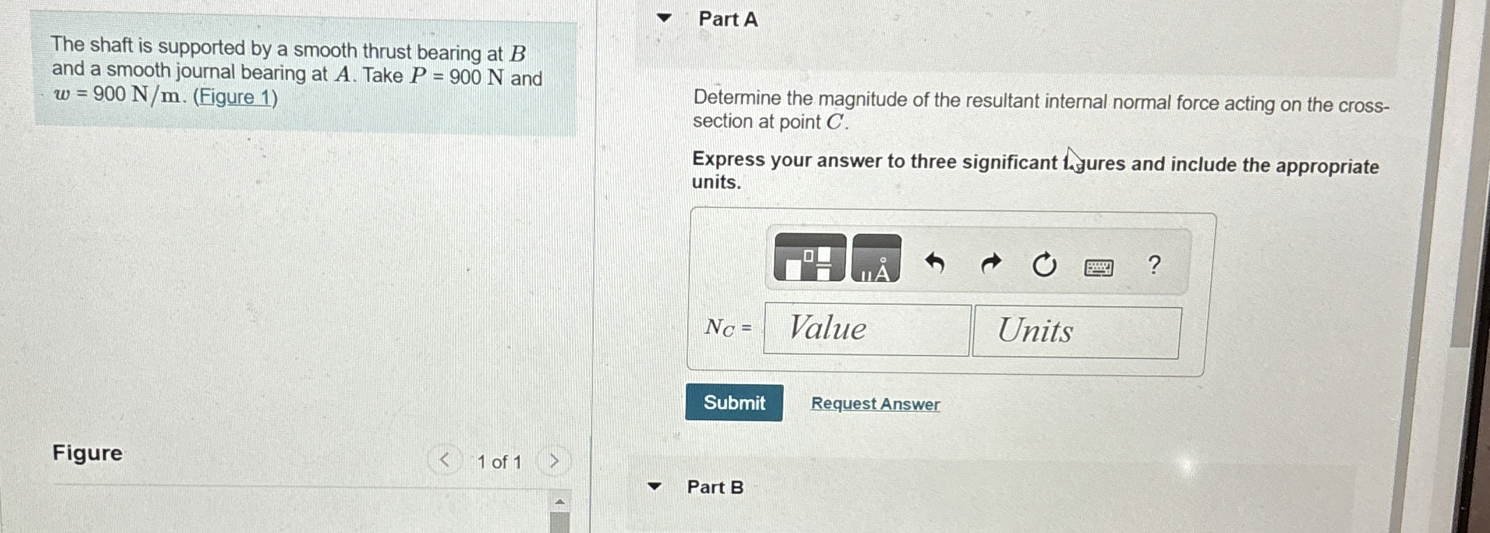 Part A Consider the beam in the figure below.