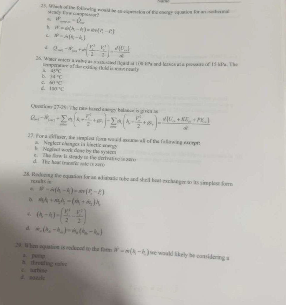 Nam 2 5 . Which of the following would be an