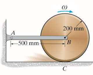 The 5 0 - kg cylinder has an angular velocity of