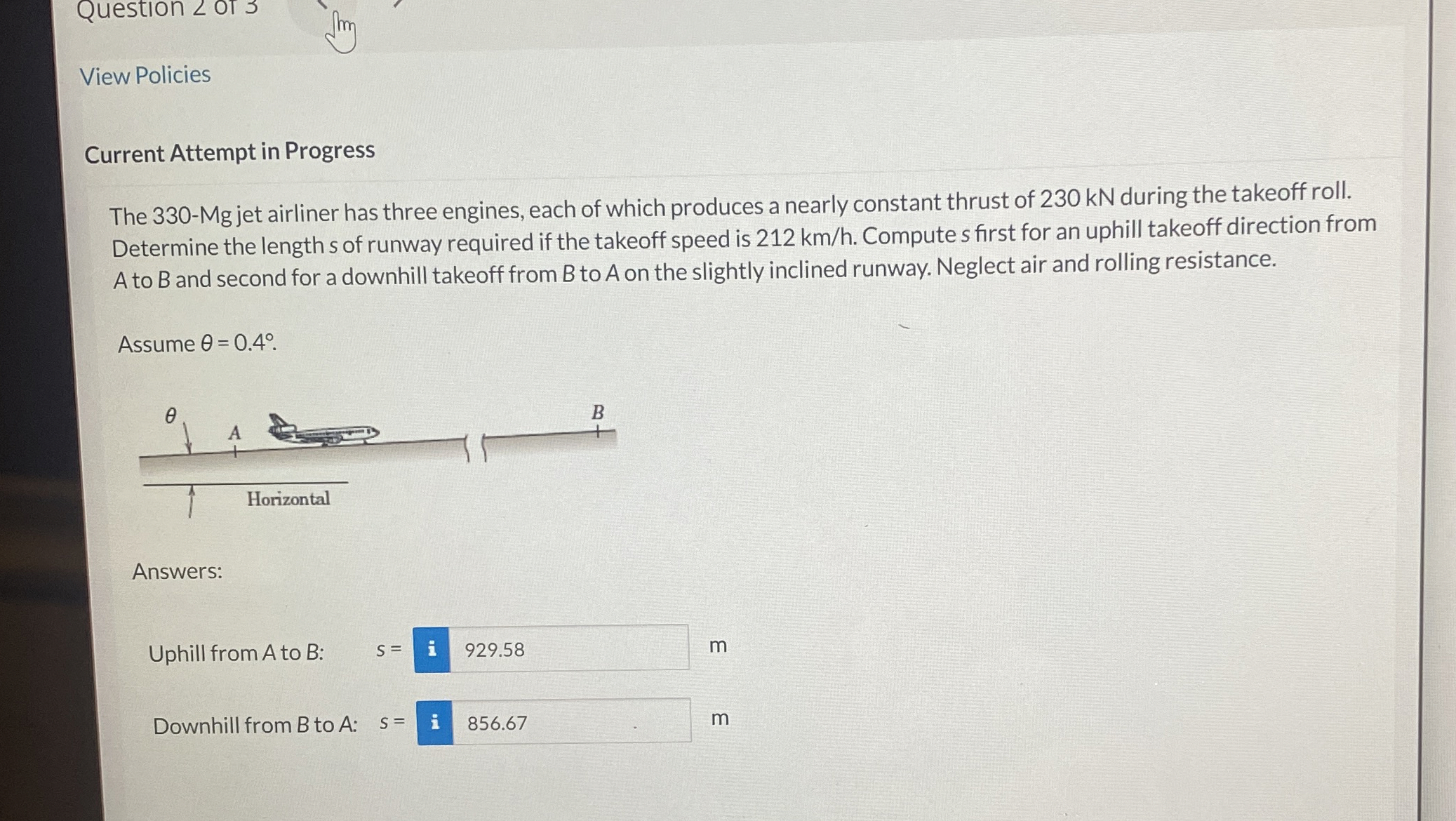 Question ? ? ? ol 3 View Policies Current Attempt