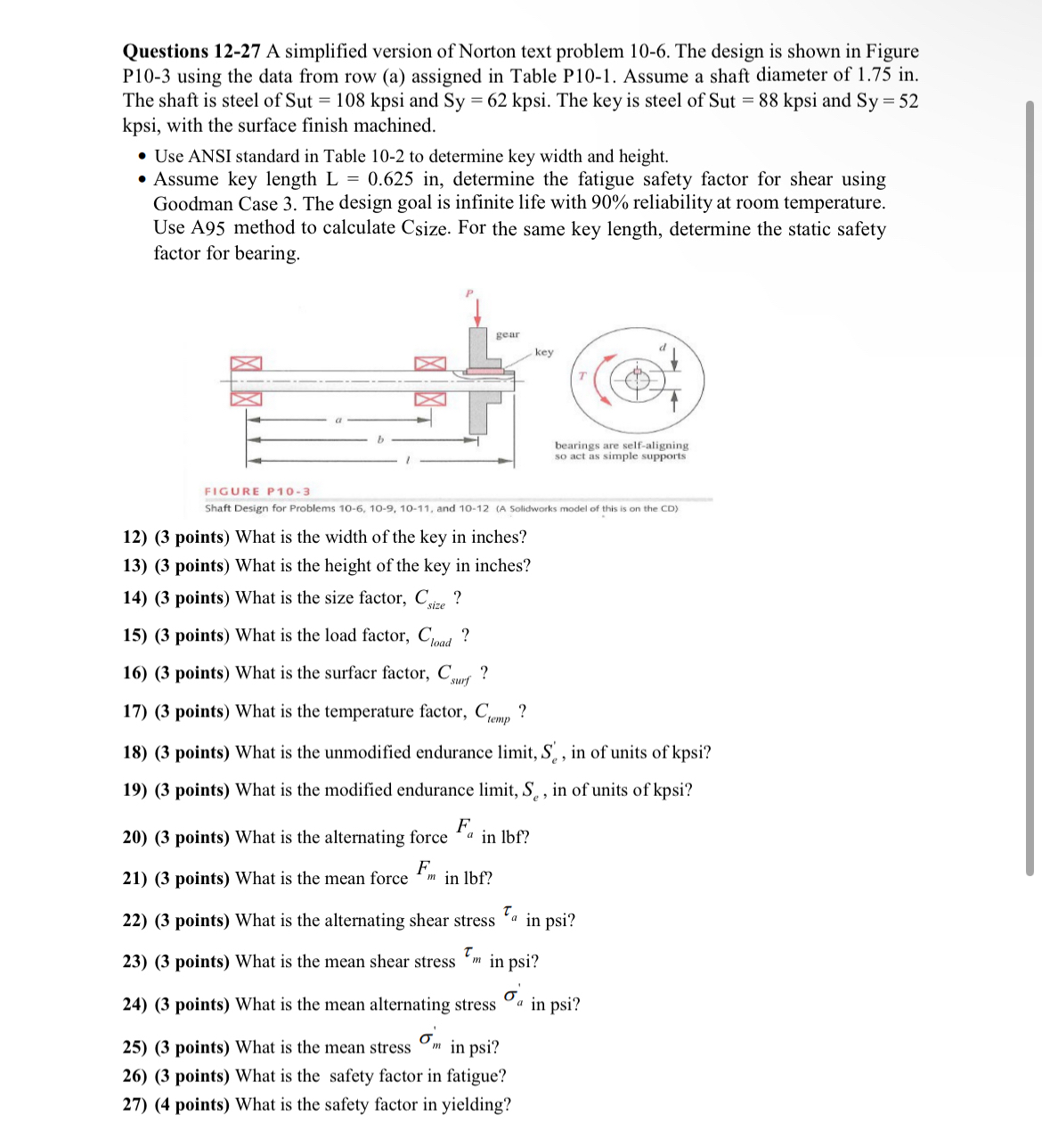 Questions 1 2 - 2 7 A simplified version of