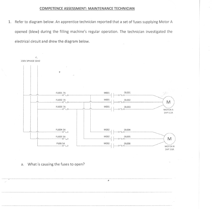 COMPETENCE ASSESSMENT: MAINTENANCE TECHNICIAN