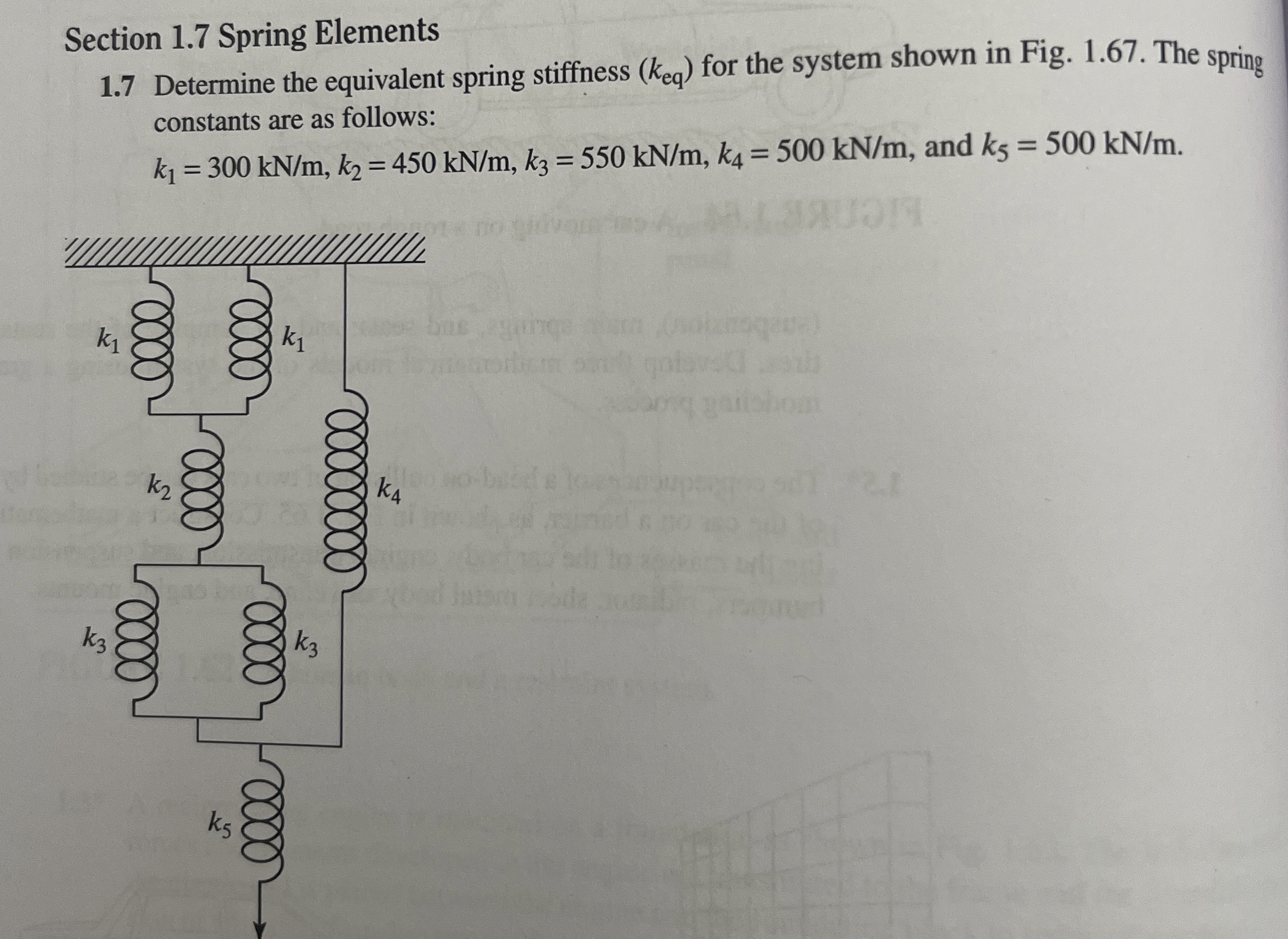 How to solve Section 1 . 7 Spring Elements 1 . 7