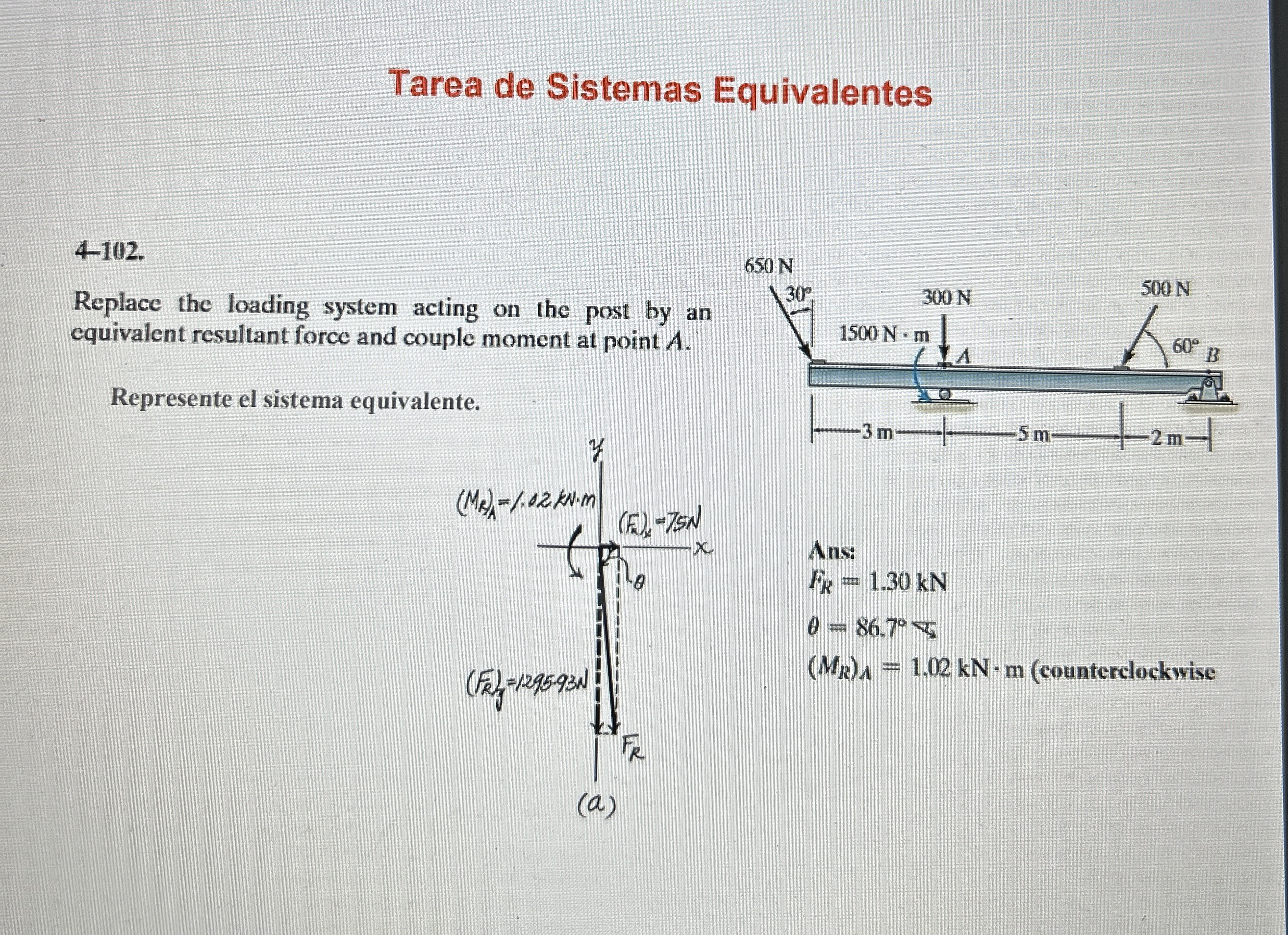 Tarea de Sistemas Equivalentes 4 - 1 0 2 .