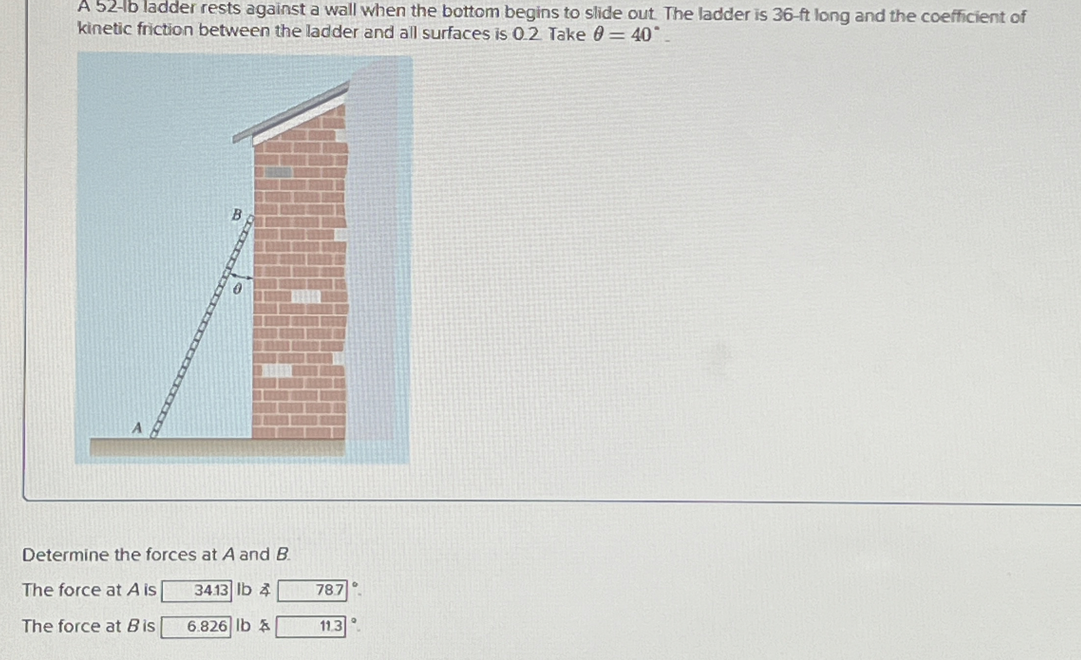 A 5 2 - 1 6 ladder rests against a wall when the