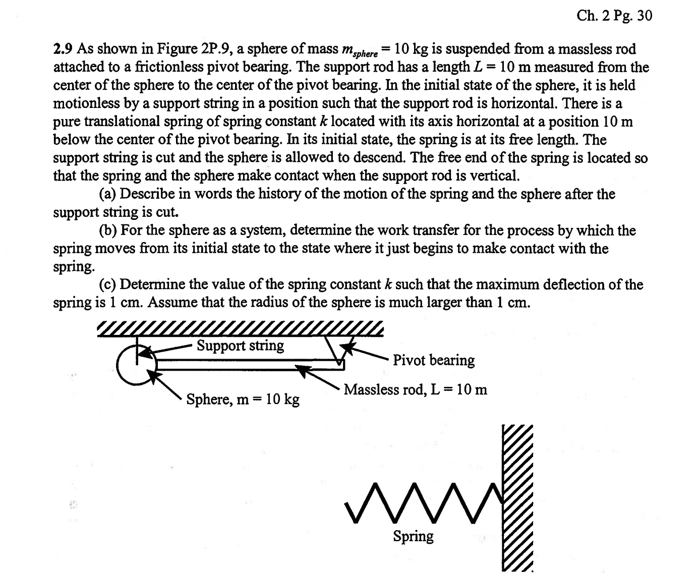 2 . 9 As shown in Figure 2 P . 9 , a sphere of