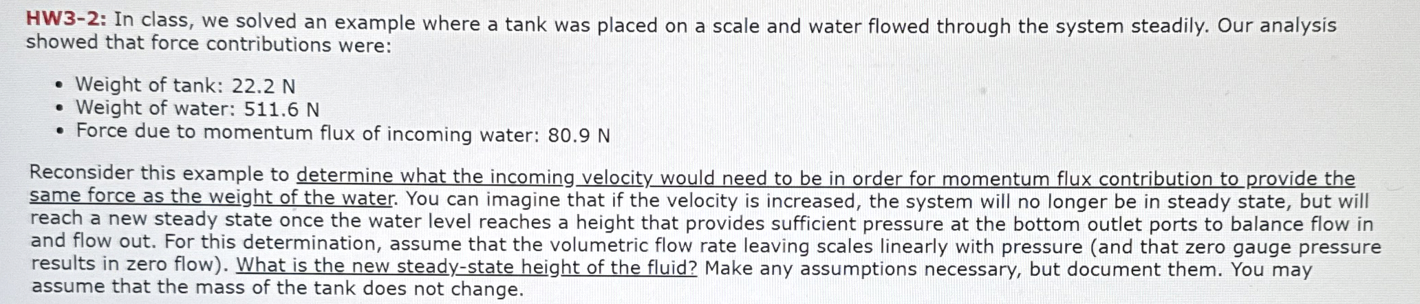 HW 3 - 2 : In class, we solved an example where a