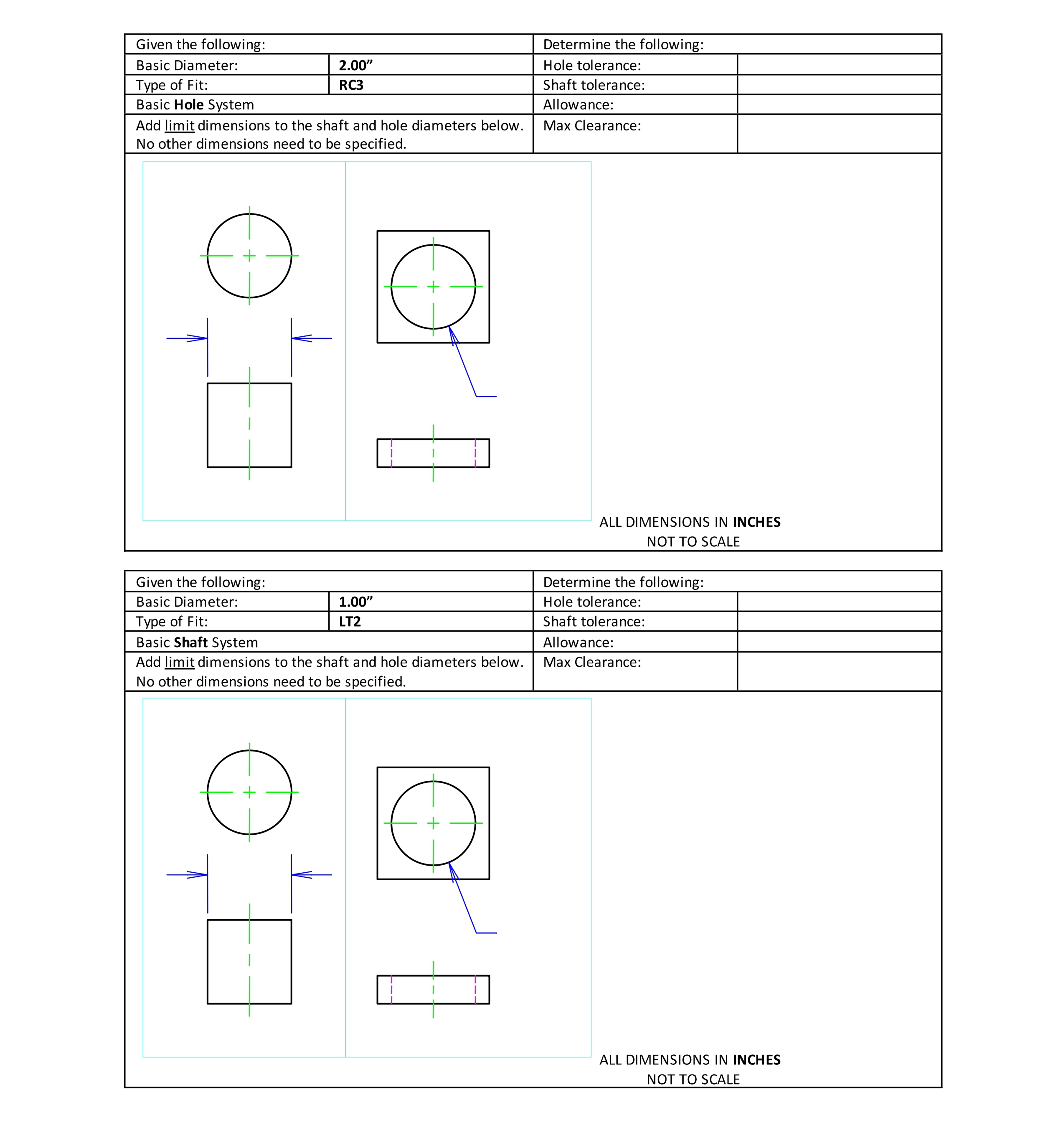 Given the following: Basic Diameter: 2 . 0 0 Type
