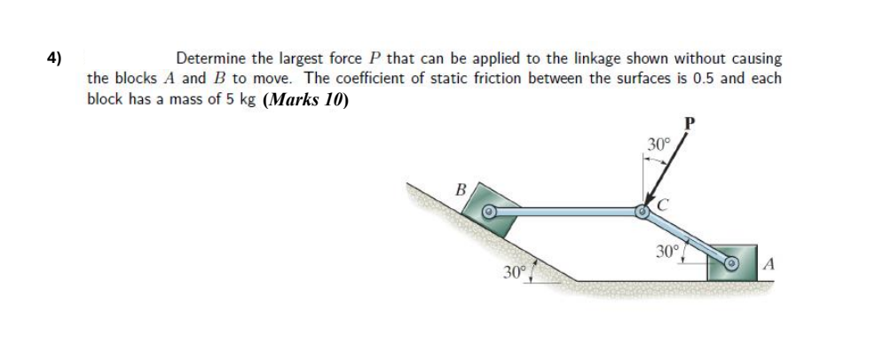 Determine the largest force P that can be applied