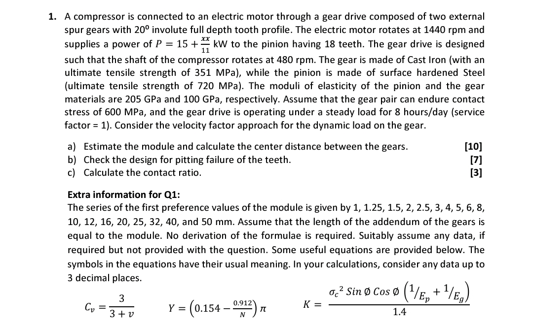 A compressor is connected to an electric motor
