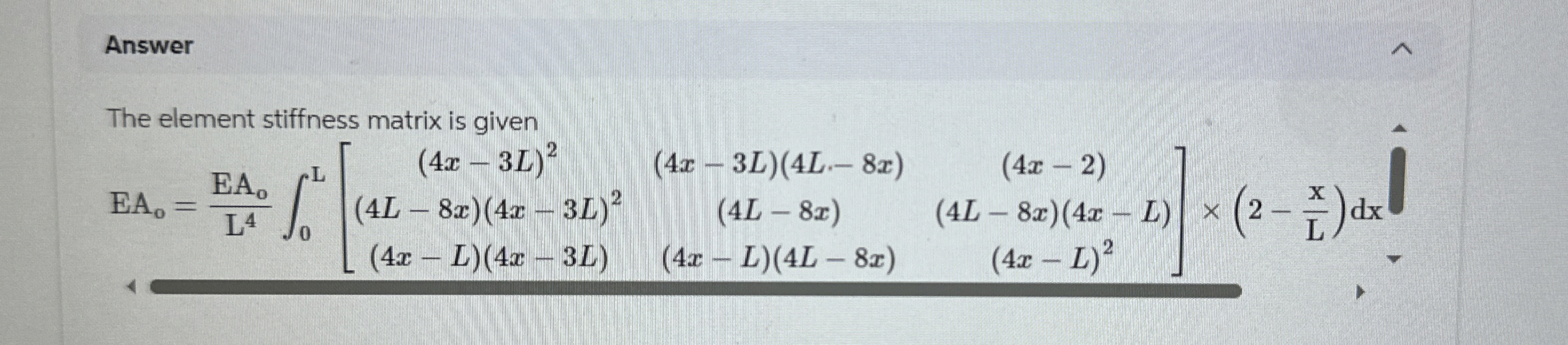 How do you code this in matlab Answer The element