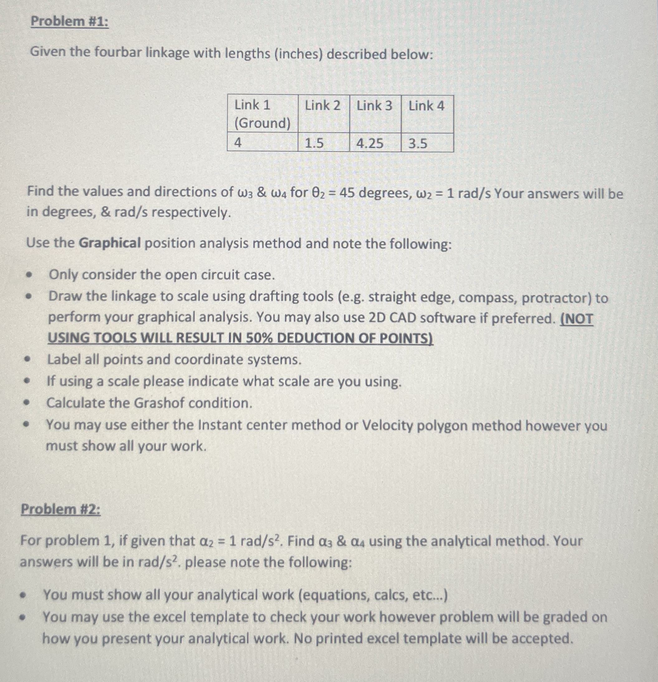 Only solve problem 2 , it is based on problem 1 :