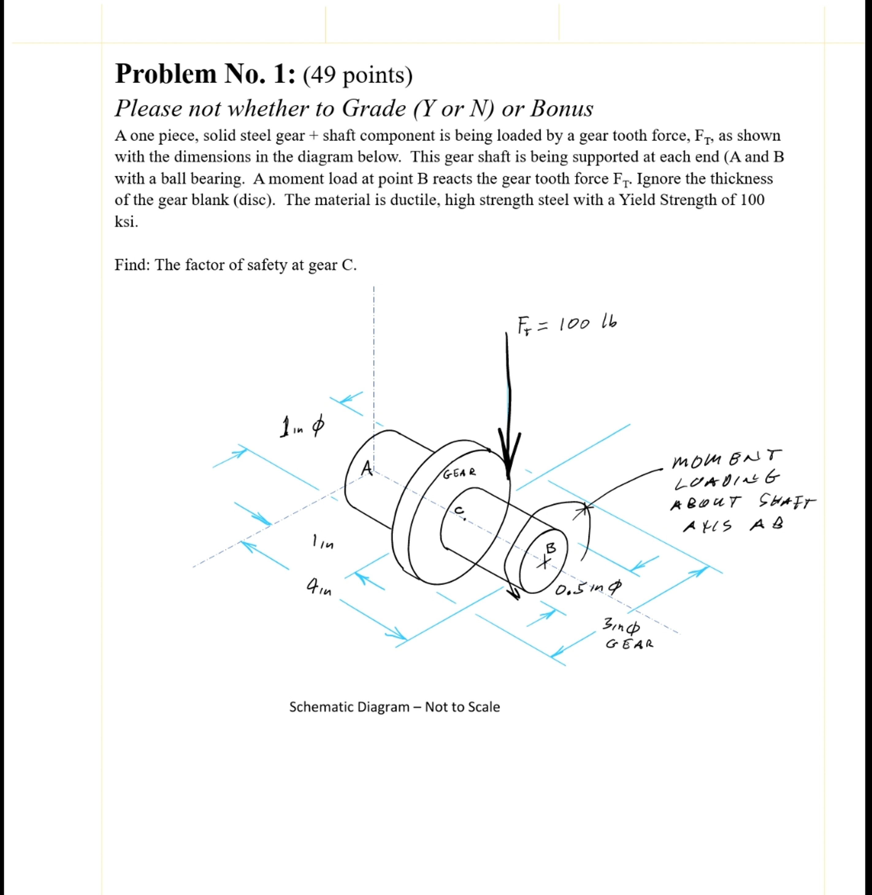 Problem No . 1 : ( 4 9 points ) Please not