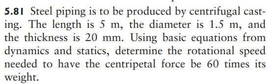 5 . 8 1 Steel piping is to be produced by