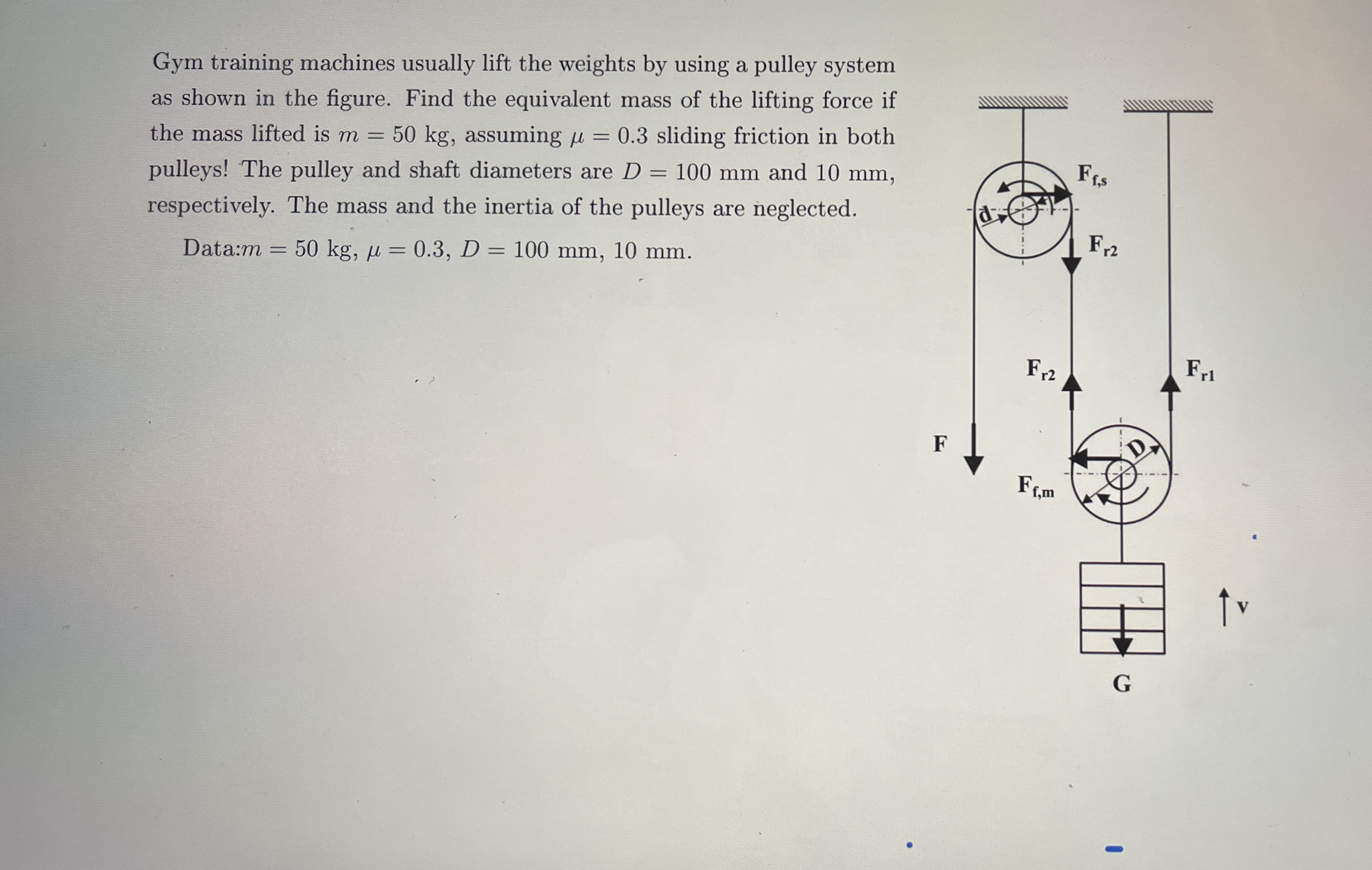Gym training machines usually lift the weights by