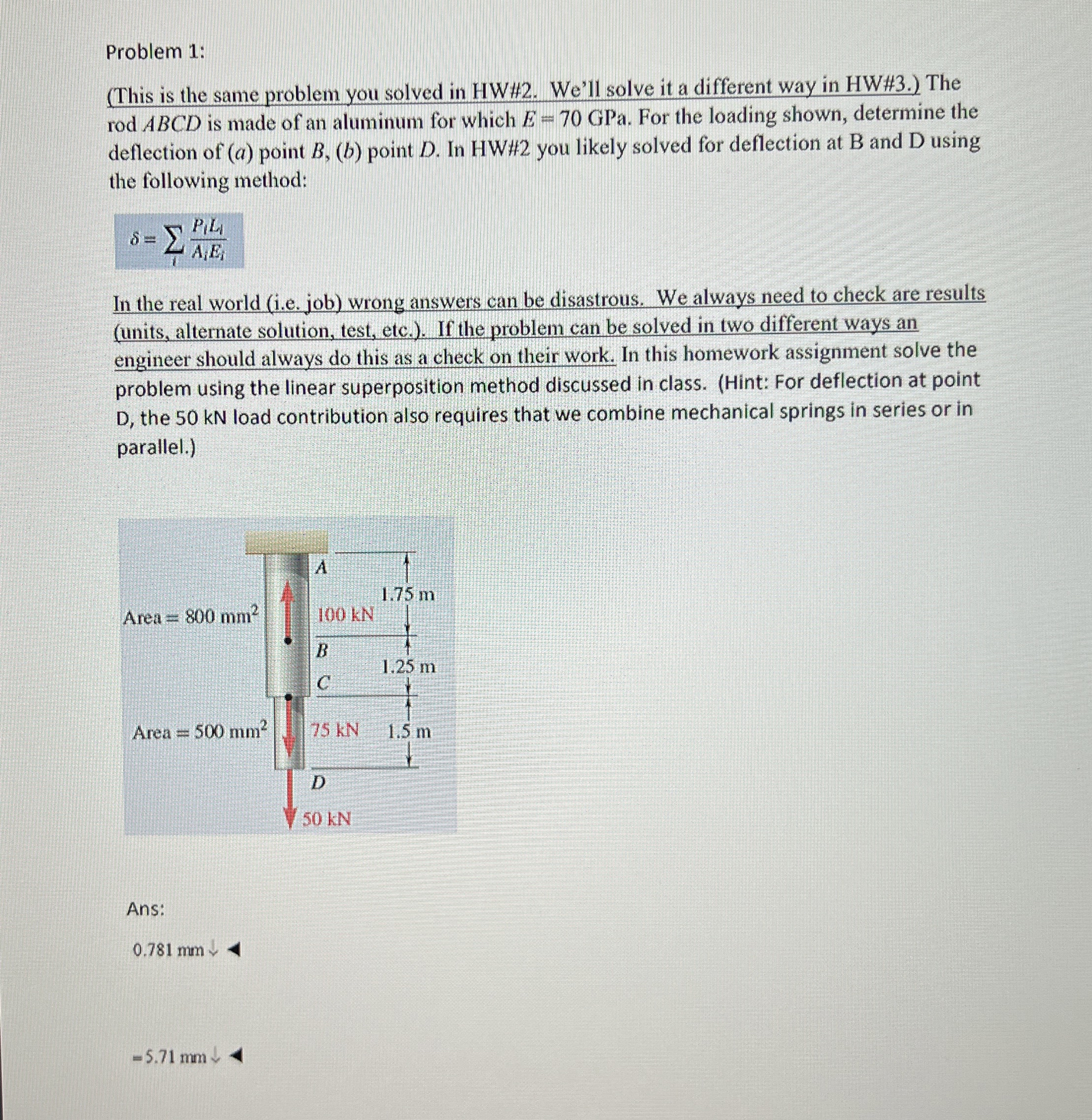 Problem 1 : ( This is the same problem you solved