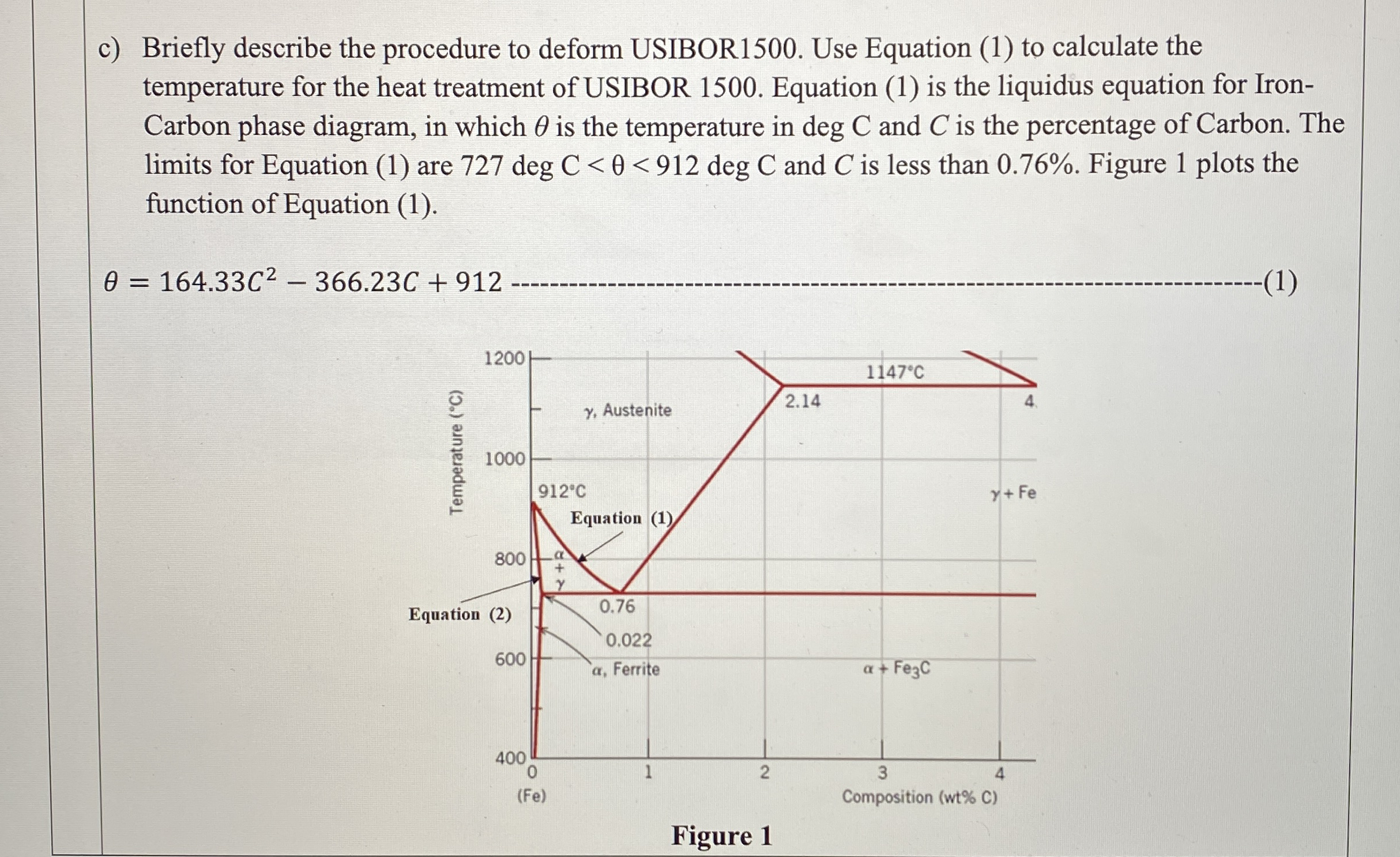 c ) Briefly describe the procedure to deform