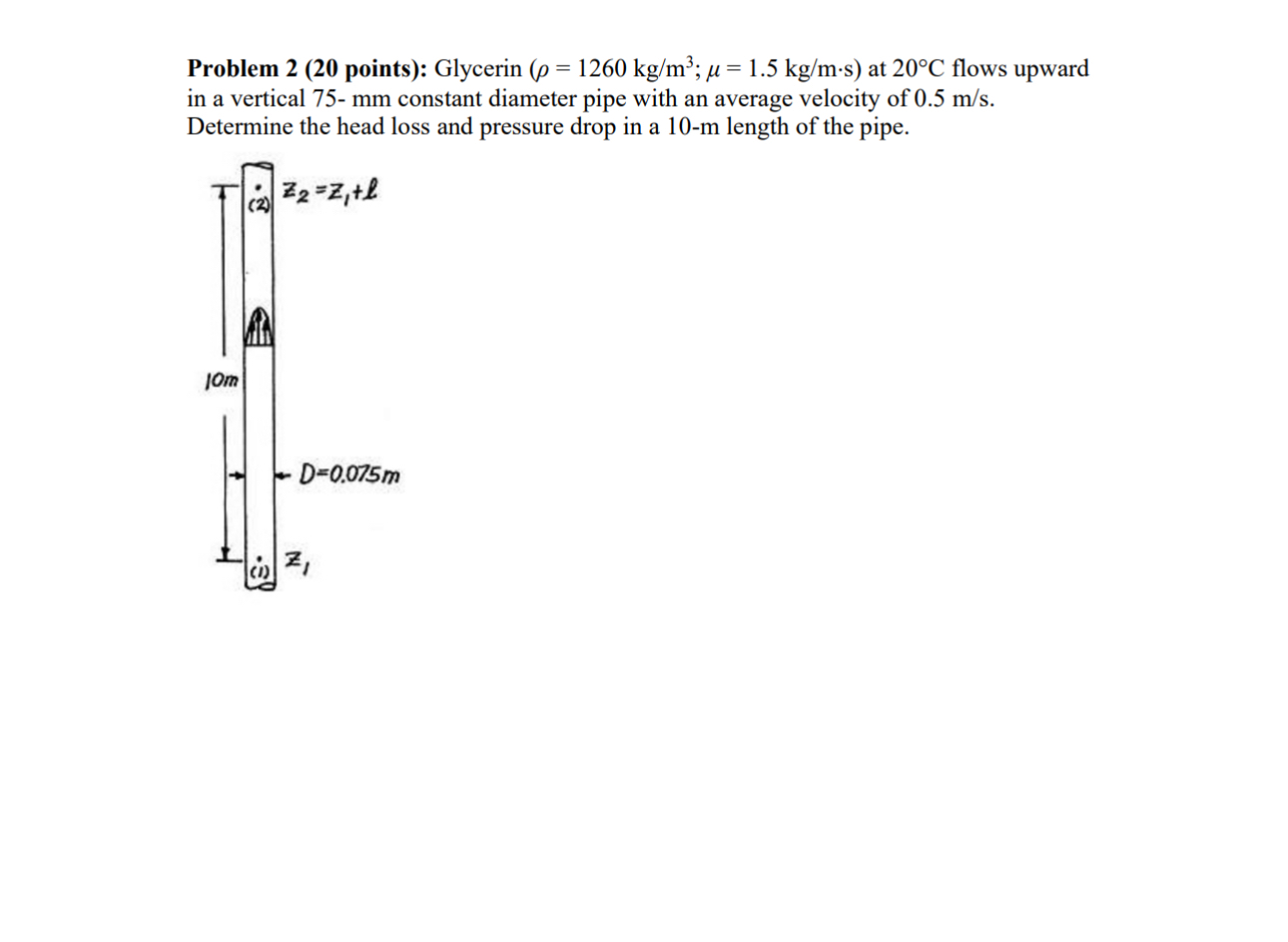Problem 2 ( 2 0 points ) : Glycerin ( = 1 2 6 0 k