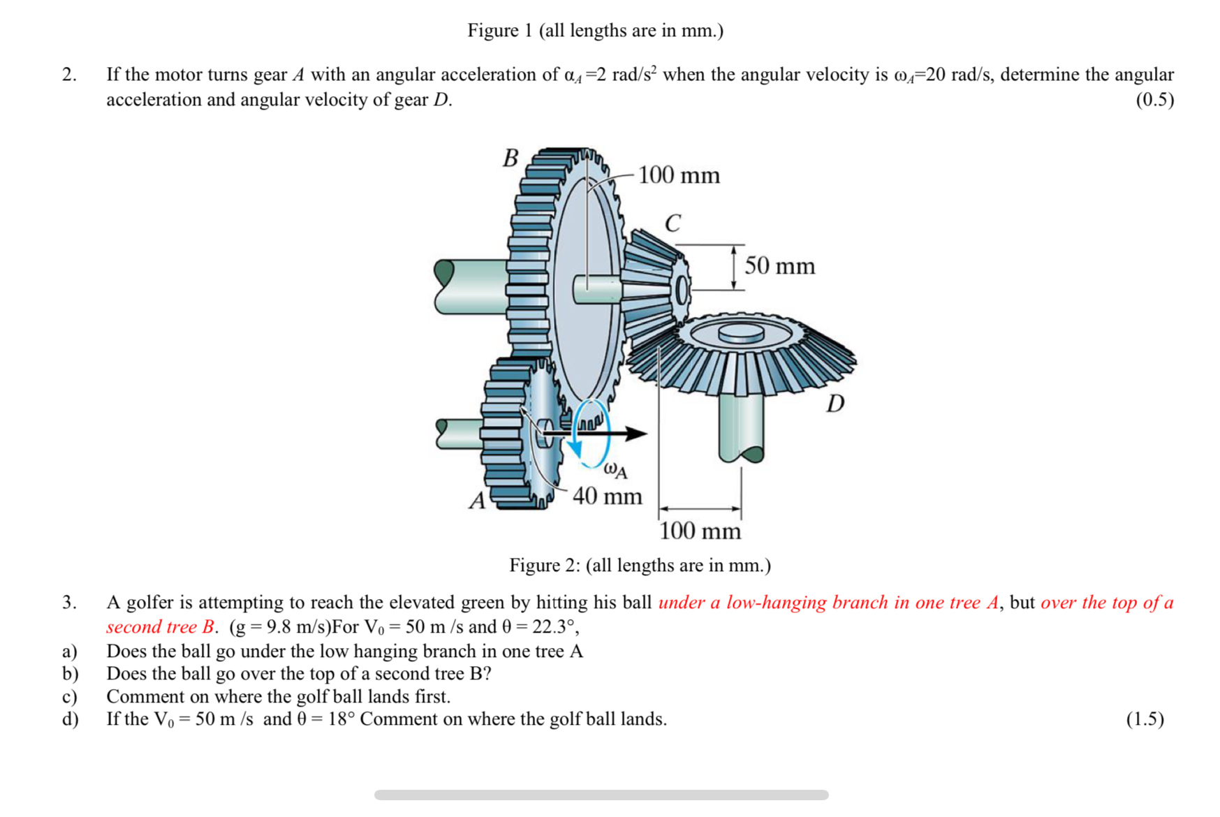 Figure 1 ( all lengths are in mm .