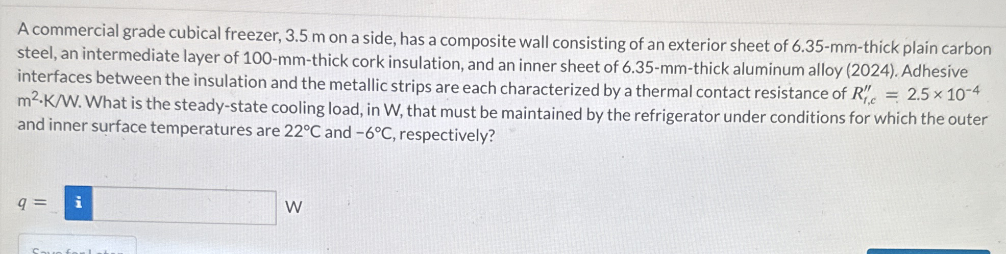 A commercial grade cubical freezer, 3 . 5 m on a