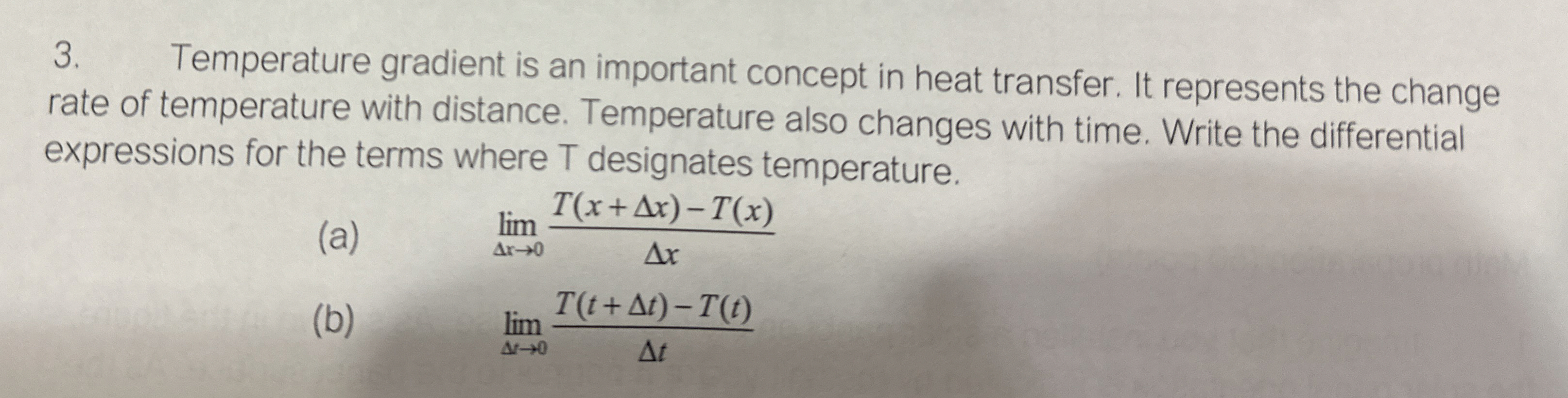 Temperature gradient is an important concept in