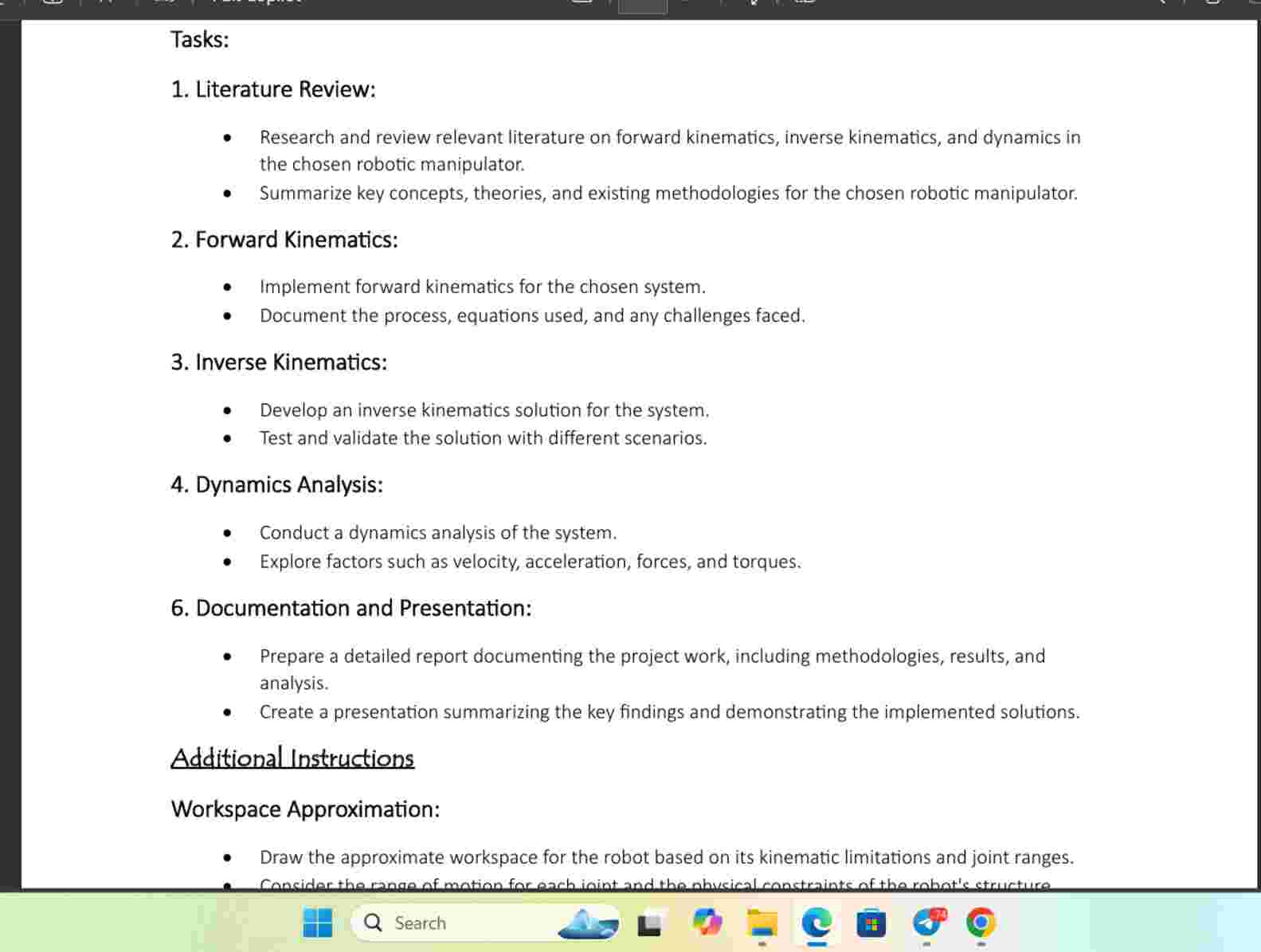 Tasks: 1 . Literature Review: - Research and