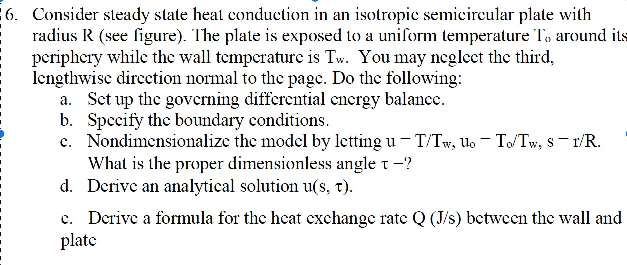 Consider steady state heat conduction in an