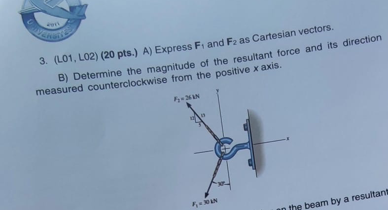 ( LO 1 , LO 2 ) ( 2 0 pts . ) A ) Express F 1 and