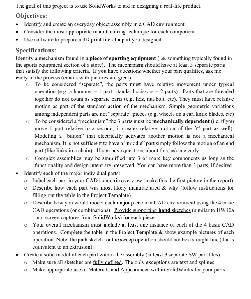 I need help with ideas for this project. What