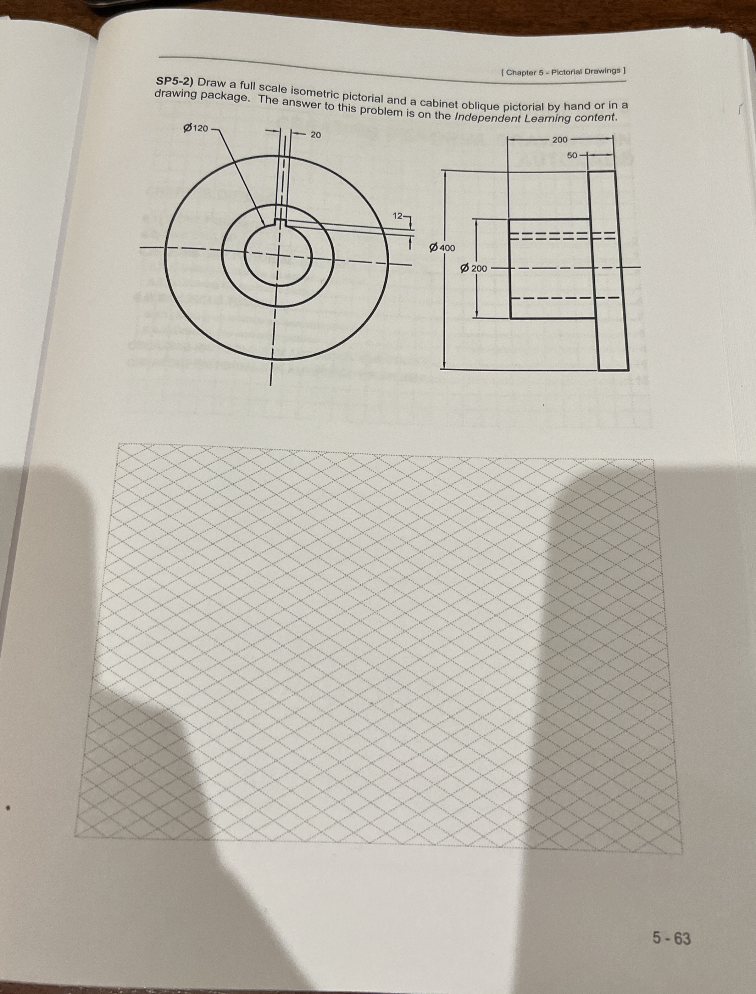 [ Chapter 5 - Pictorial Drawings ] SP 5 - 2 )