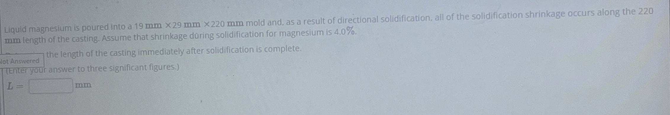 Liquid magnesium is poured into a 1 9 m m 2 9 m m