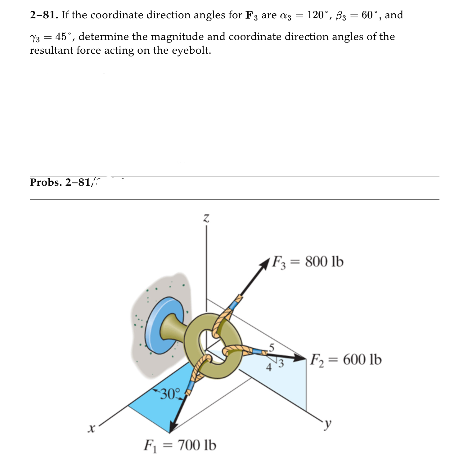 2 - 8 1 . If the coordinate direction angles for