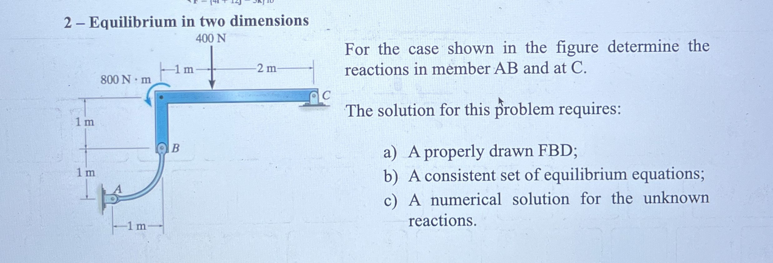 For the case shown in the figure determine the