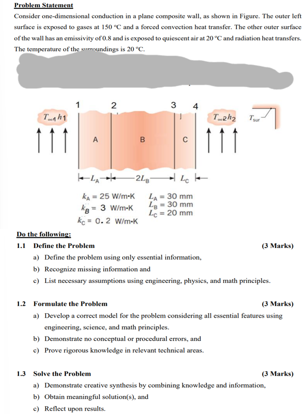 Do the following: 1 . 1 Define the Problem ( 3