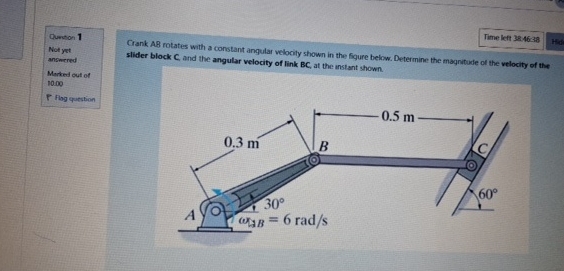 Qurvion 1 Not yet angwirned Marked out of 1 0 . 0