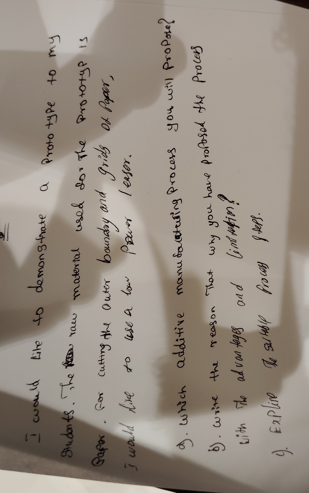 I would lite to demonstrate a prototype to my