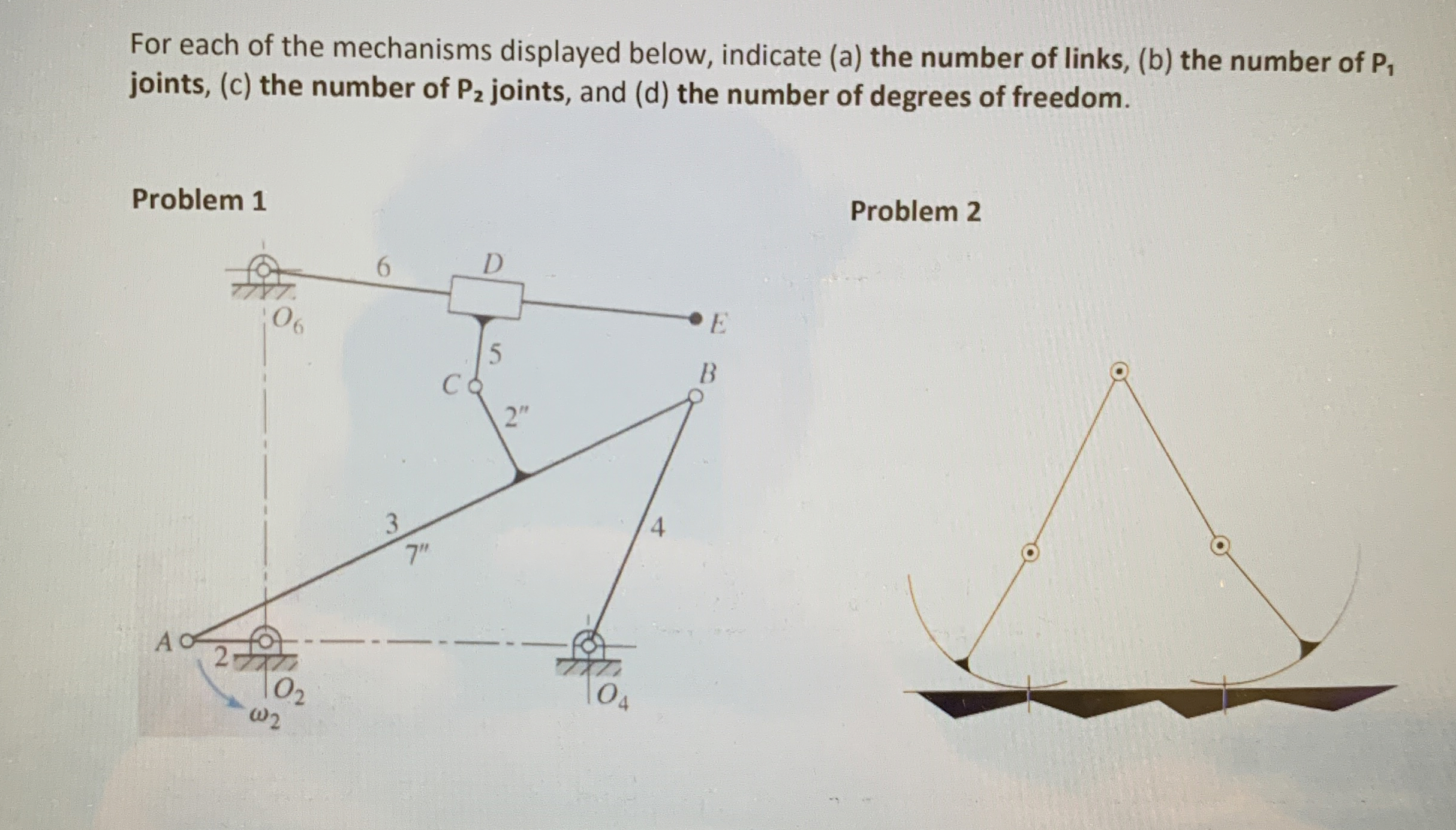 For each of the mechanisms displayed below,