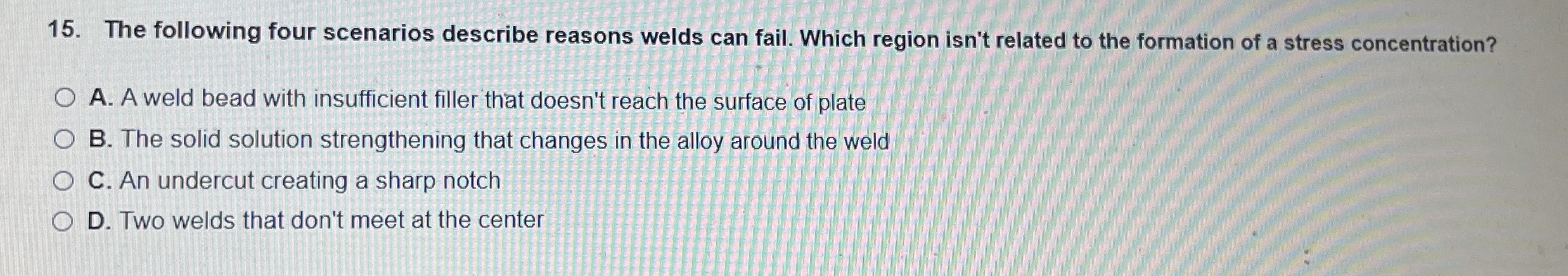 The following four scenarios describe reasons
