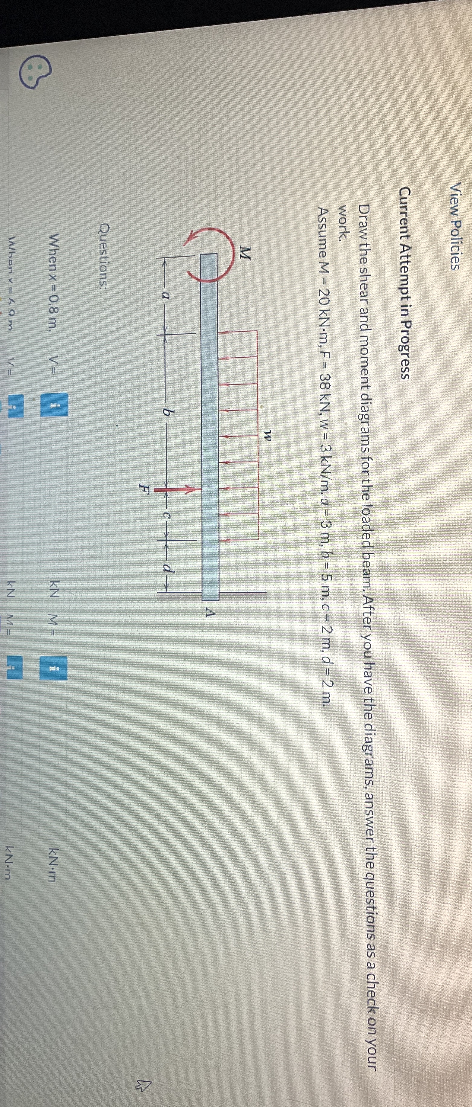 View Policies Current Attempt in Progress Draw