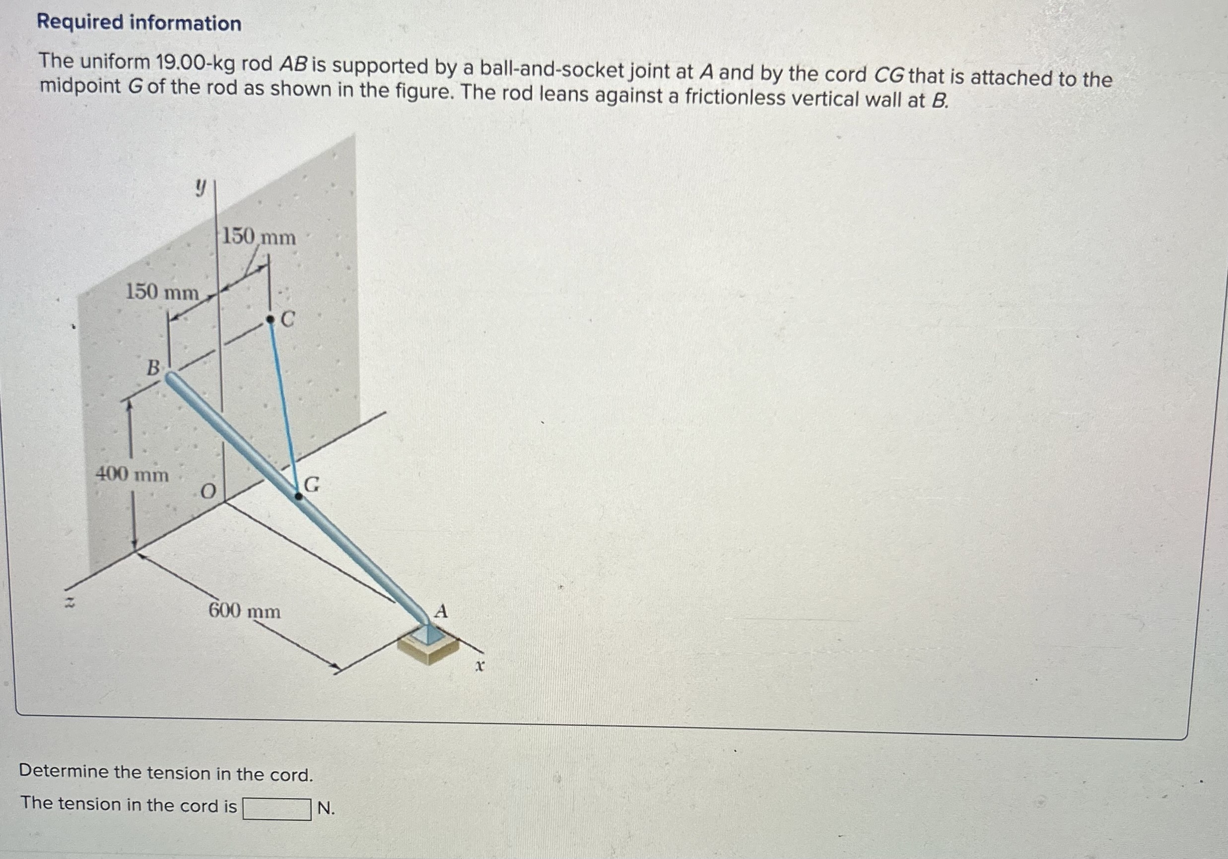 Required information The uniform 1 9 . 0 0 - kg