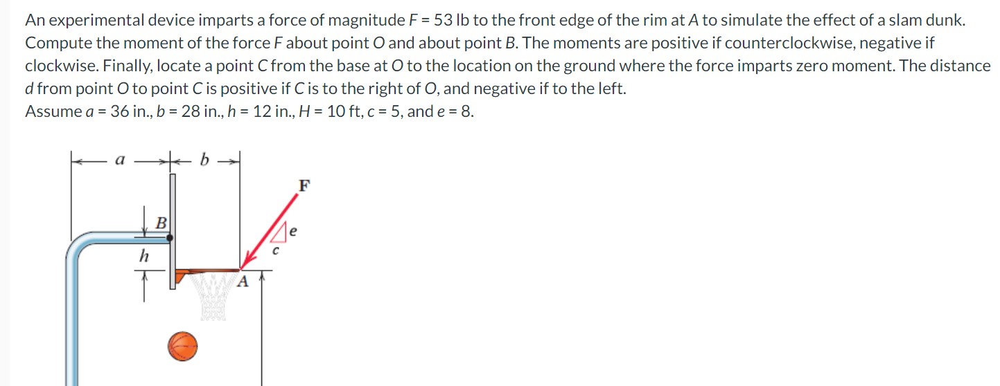An experimental device imparts a force of