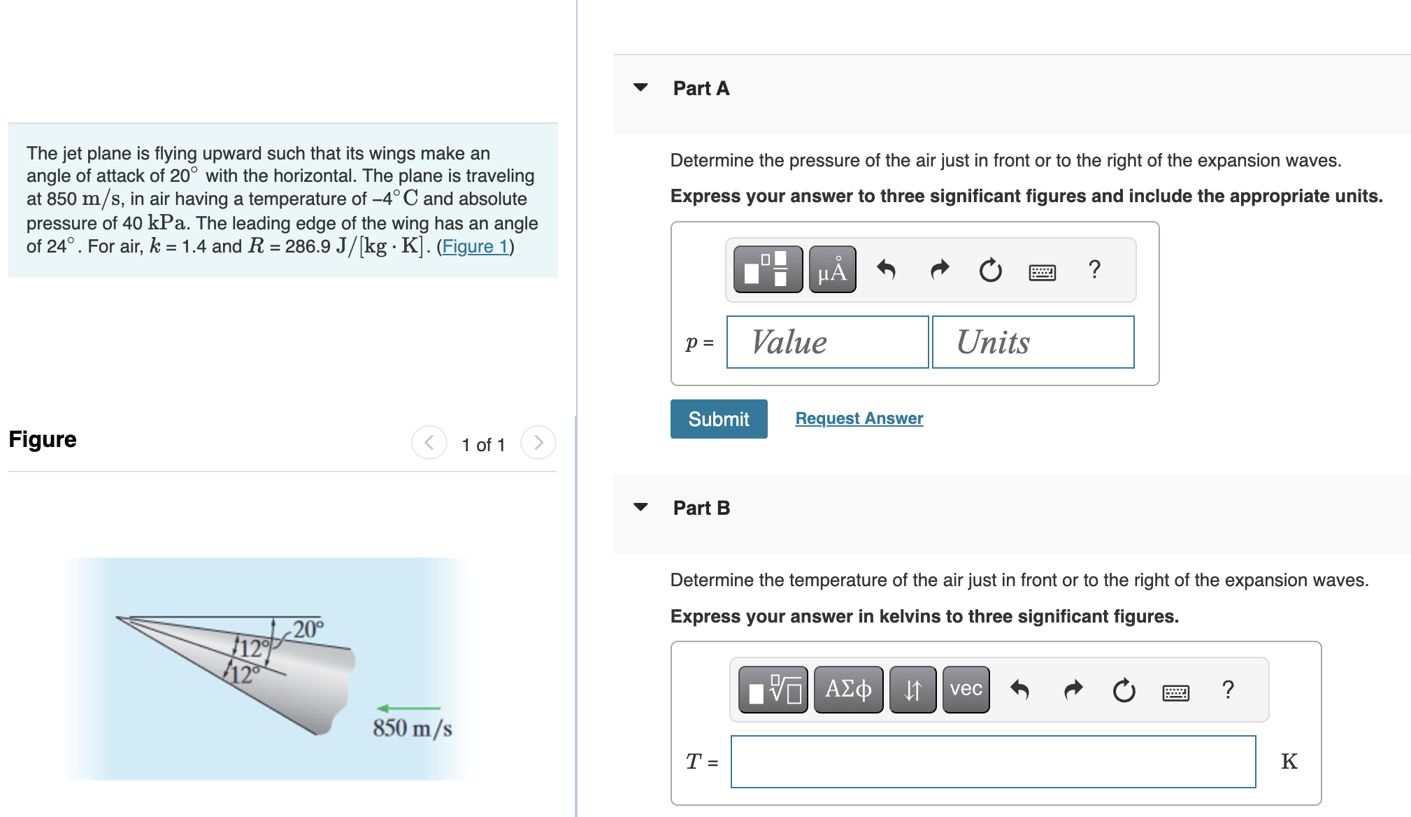 The jet plane is flying upward such that its