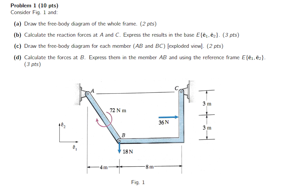 Problem 1 ( 1 0 pts ) Consider Fig. 1 and: ( a )