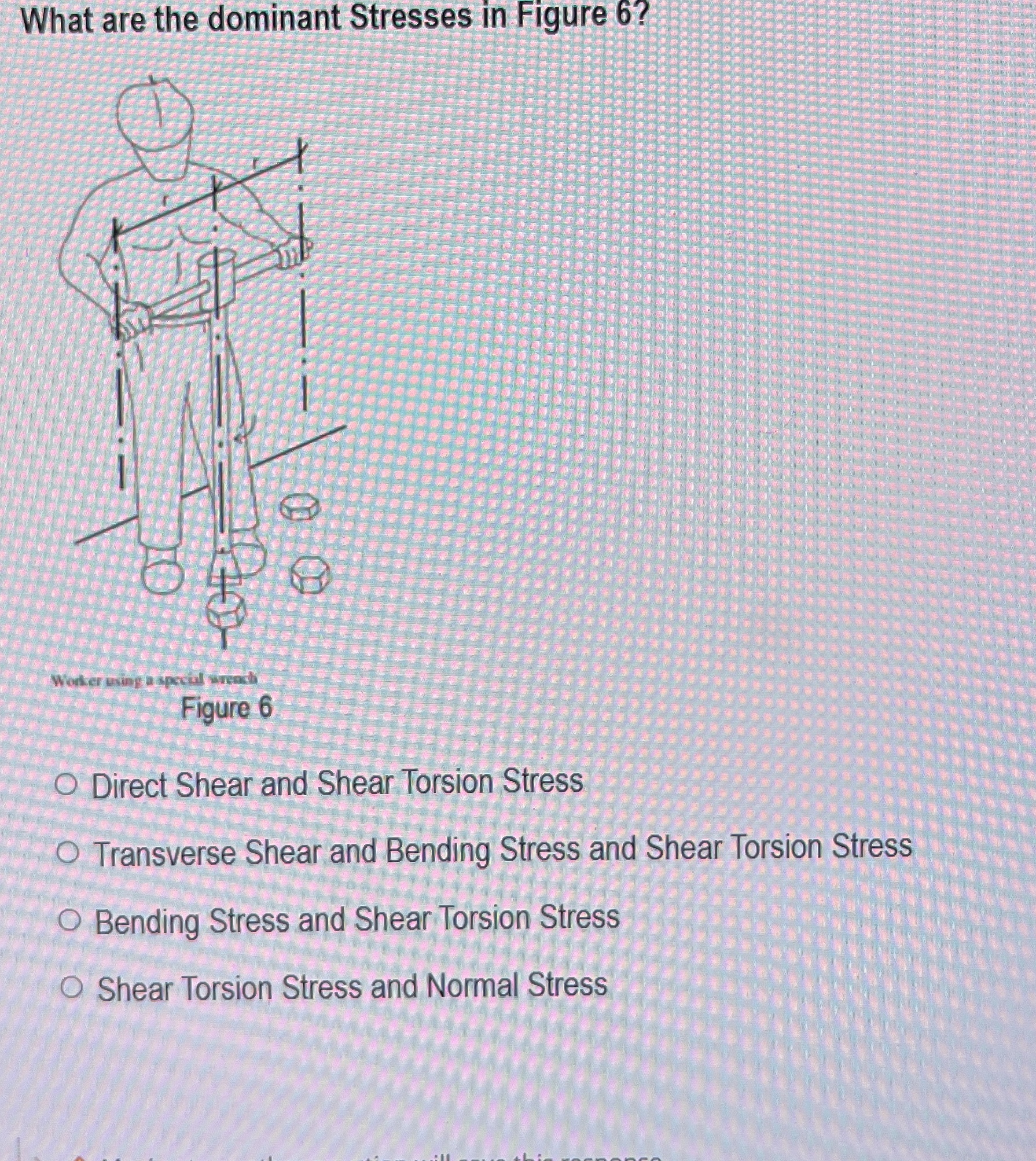 What are the dominant Stresses in Figure 6 ?