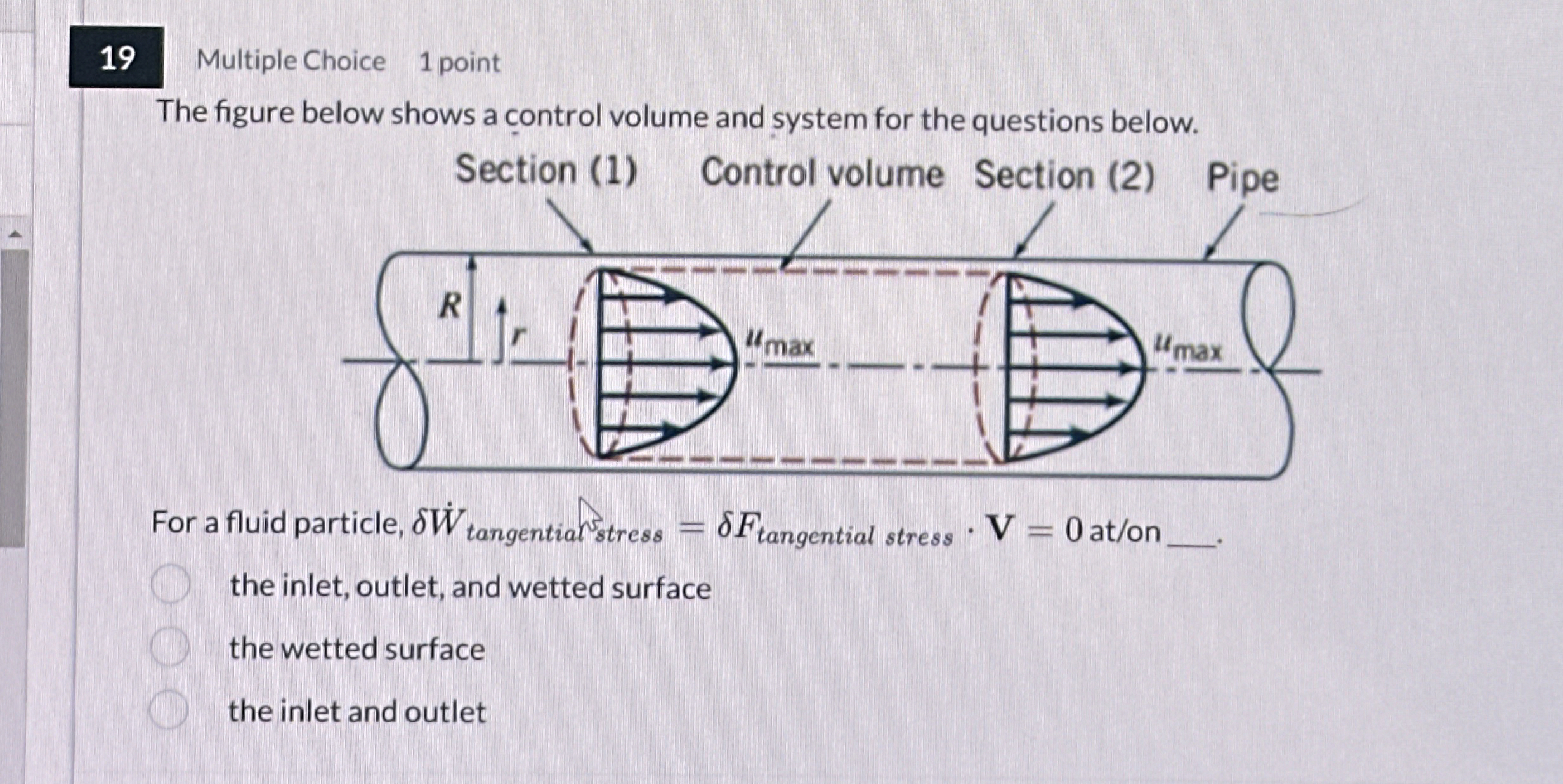 1 9 Multiple Choice 1 point The figure below