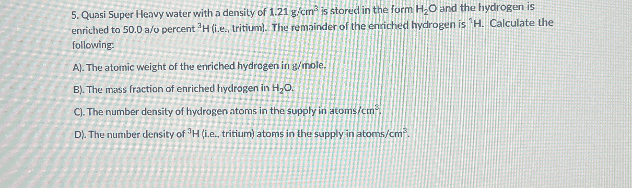Quasi Super Heavy water with a density of 1 . 2 1