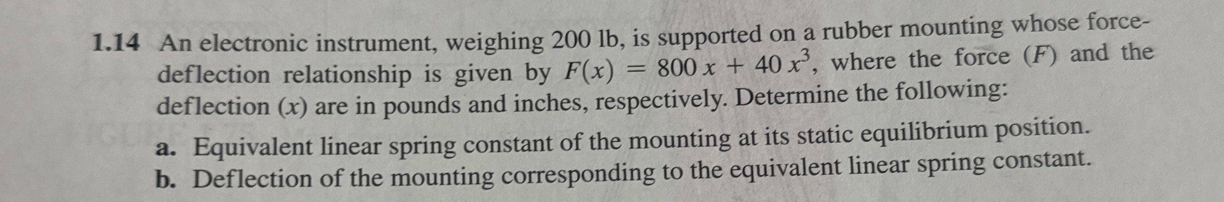 1 . 1 4 An electronic instrument, weighing 2 0 0