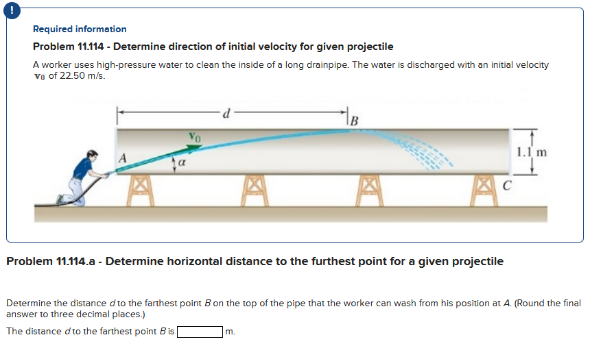 Problem 1 1 . 1 1 4 . a - Determine horizontal