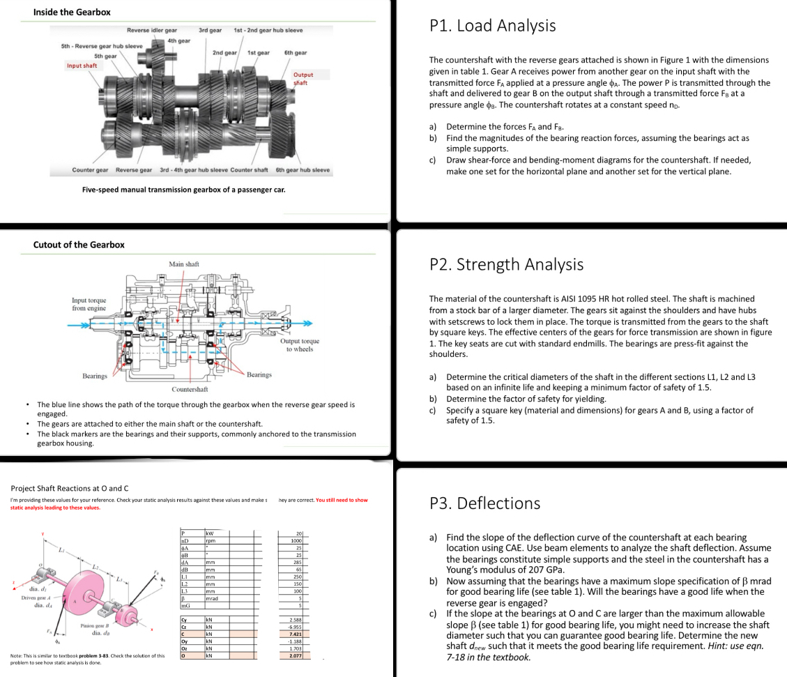 Inside the Gearbox P 1 . Load Analysis The